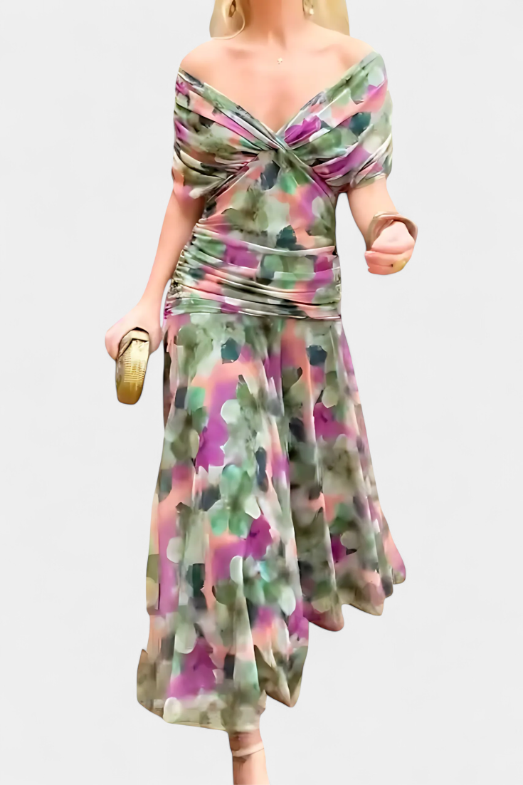 Alizée™ — Robe florale à grâce aérienne