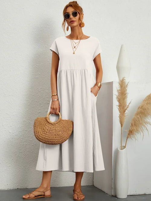 Gabrielle™ - Robe midi fluide élégance intemporelle